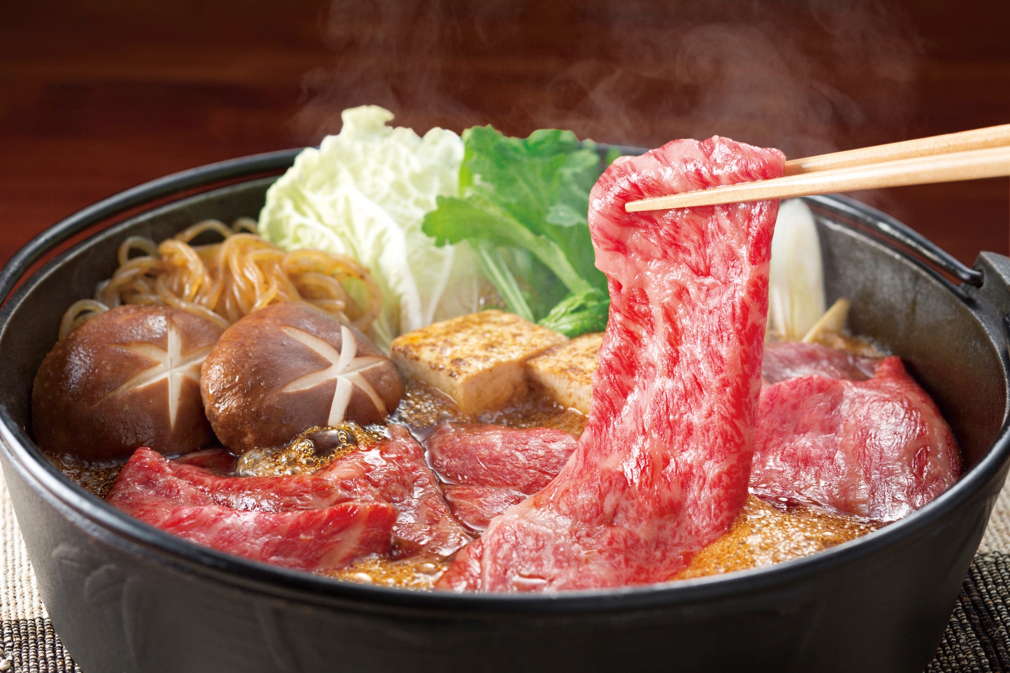 鹿児島黒牛A5(ロース) スライス(しゃぶしゃぶ・すき焼き用)